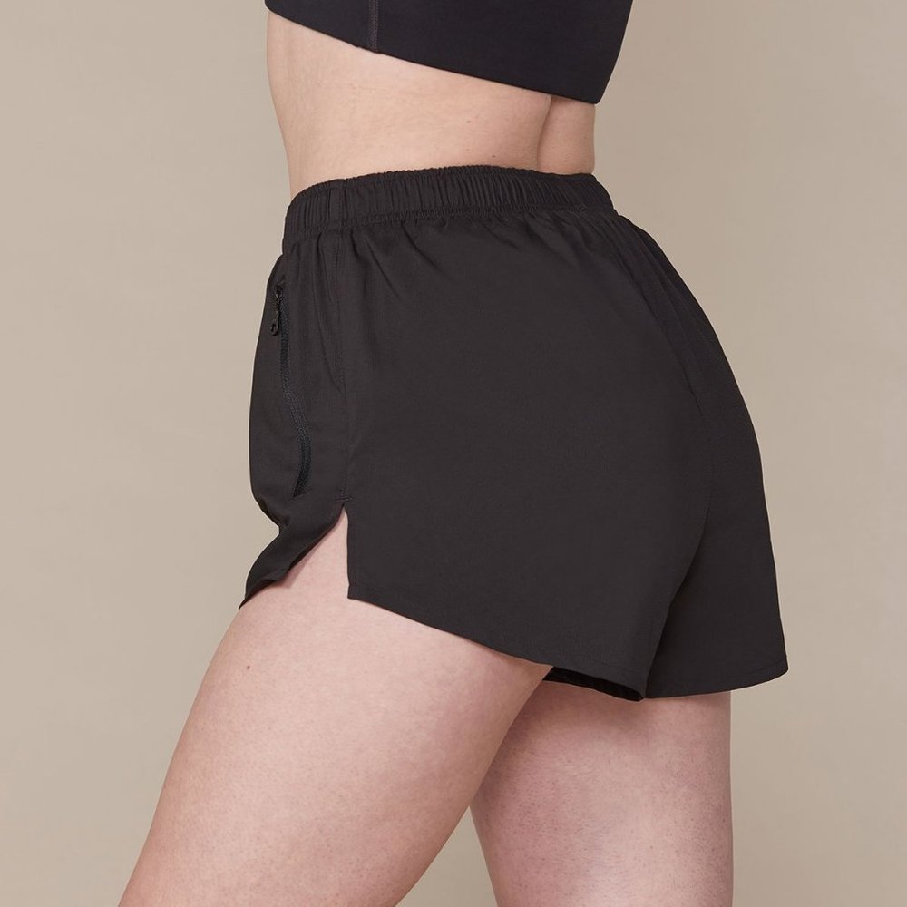 Girlfriend Collective Gazelle Shorts in Black
